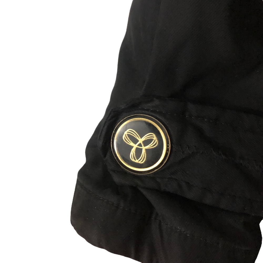 TNA sz Small Long Mid Length Warm Insulated Black Parka Winter Jacket Coat - Picture 11 of 14